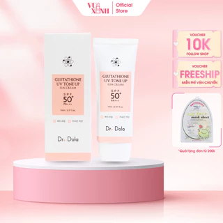 Kem chống nắng dưỡng trắng da và nâng tone Dr.DOLA SPF 50+/PA+++ 70ml