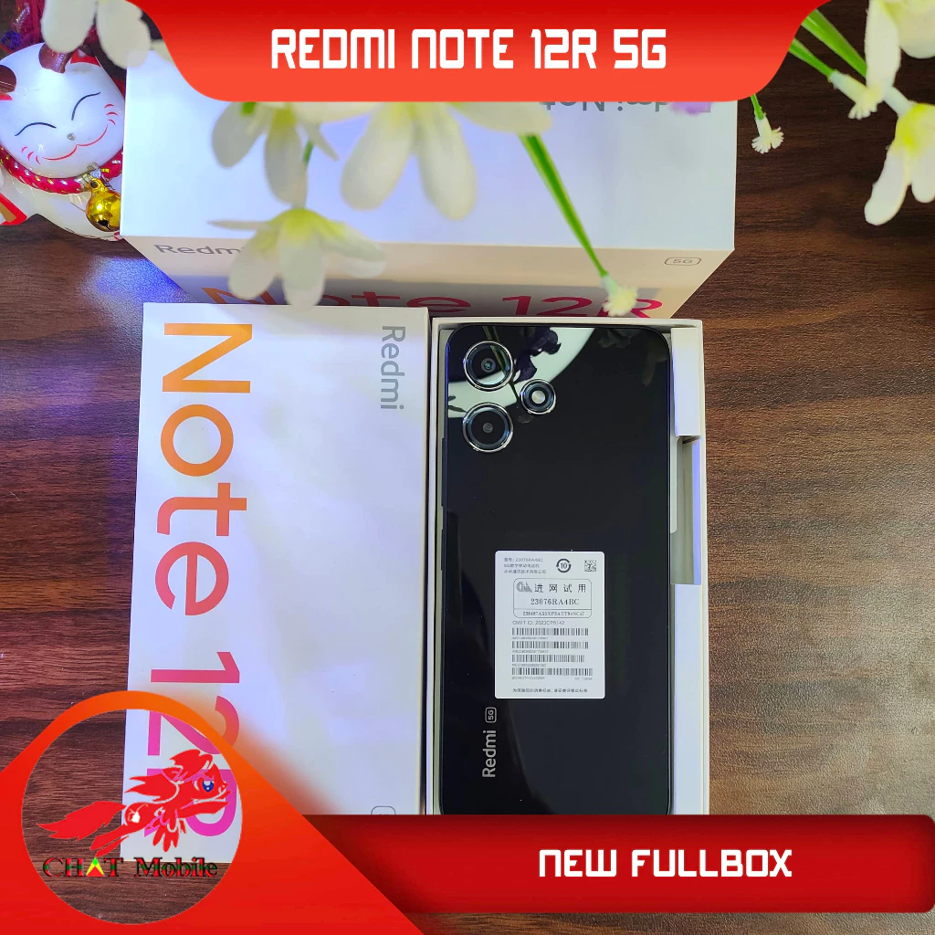 Điện thoại Xiaomi Redmi Note 12R Newbox ,6/128gb ,Snap 4Gen2 ,Màn 6.79''Fullhd+ 90hz ,pin 5000 mah