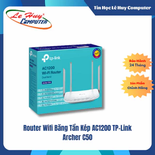 [Mã 99ELHA giảm 7% đơn 300K] Router Wifi Băng Tần Kép AC1200 TP-Link Archer C50 - Hàng chính hãng