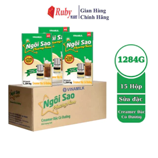 [Date T2/25] Combo 15 Hộp Sữa đặc có đường Ngôi sao Phương Nam Xanh lá hộp giấy 1284g