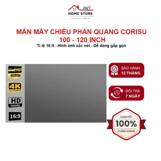 Màn Chiếu Phản Quang Corisu 100", 120" Siêu Nét - Tỉ Lệ Khung Hình 16:9