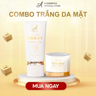 Bộ Acosmetics VIP02 Gồm 1 Kem chống nắng 1 Kem face pháp