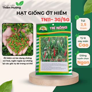 Hạt giống củ, quả Ớt hiểm siêu cay TN101 0.5g, 1g | Giống ngon loại 1 | Năng suất cao | Dễ trồng quanh năm | Nảy mầm cao