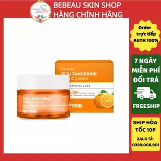 Kem Dưỡng Vitamin C Pretty Skin The Pure Jeju Tangerine Vita C  Dưỡng Sáng Da, Phục Hồi Cấp Ẩm 52ml - Bebeau