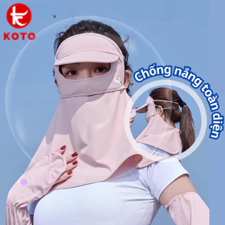 Khẩu trang chống nắng 4 chiều KOTO bảo vệ toàn diện chống 99% tia UV chất liệu vải su lụa thoáng khí