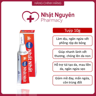 KEM NHẤT NHẤT - TUÝP 10GR - KEM BÔI THẢO DƯỢC GIẢM NGỨA, MAU LÀNH DA, LIỀN SẸO