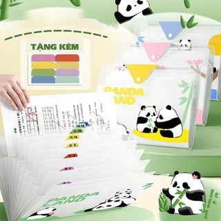 Túi đựng tài liệu - hồ sơ A4 hình Panda siêu dễ thương