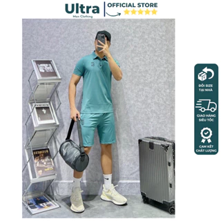 Bộ thể thao nam Adidas cao cấp mùa hè chất mát chuẩn phom xịn đẹp Ultra UH4-0112 Set thể thao nam cộc tay hè 2024