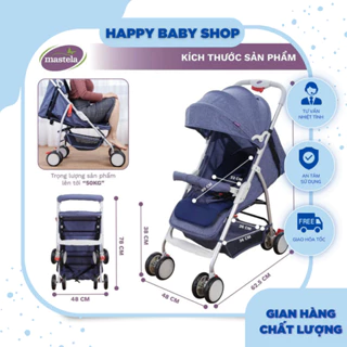 Xe đẩy gấp gọn bằng 1 nút bấm Mastela 275/Mastela A2 419/Gluck baby C3