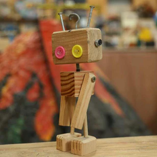 Robot Gỗ - Bộ lắp ráp Robot gỗ nam, nữ, đồ chơi STEM sáng tạo cho bé