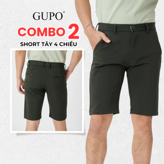 [Combo 2] Quần Short Tây Nam GUPO Local Brand Sọt Âu Cotton Co Giãn 4 Chiều Lịch Lãm