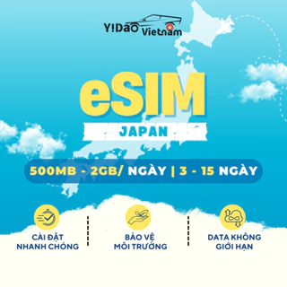 eSIM Nhật Bản, sim Nhật Bản sóng Softbank kích hoạt nhanh bằng mã QR, data tốc độ cao và ổn định