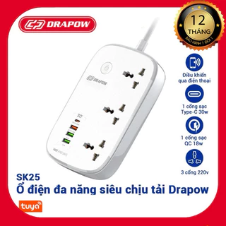 Ổ cắm điện Wifi thông minh - Drapow SK25