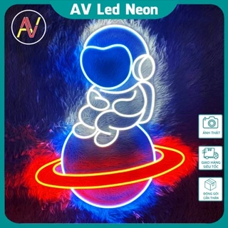 Đèn Led Neon Phi Hành Gia kích thước 40x35cm, dùng trang trí phòng cực chill, siêu đẹp