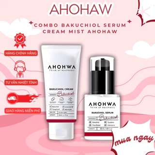 Combo Bakuchiol Serum Cream Mist Ahohaw [ Kèm Quà Tặng]