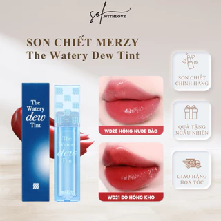 [Son chiết] Son Tint Bóng Merzy The Watery Dew, Son Chiết Mini, Gốc Chiết Chính Hãng