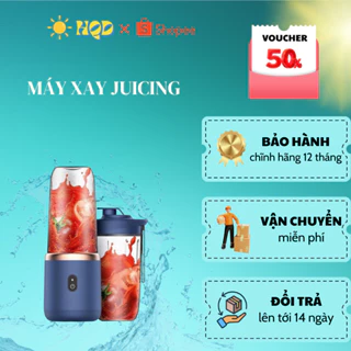 Máy Xay Sinh Tố Juicing Cup 300ML Cầm Tay 6 Lưỡi Sử Dụng Pin Sạc Cổng USB Siêu Tiện Lợi