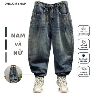 Quần Jean Nam Cạp Cao Ống Suông Rộng, Quần Bò Baggy Nam Form Xuông Chất Jeans Mềm, Dày Dặn Xu Hướng 2024 - Jean59