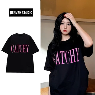 Áo Thun Local Brand Unisex Heaven Studio "Catchy", Áo Phông Unisex form rộng 100% Cotton