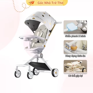 Xe Đẩy Gấp Gọn Cho Bé Xe Đẩy Đảo Chiều Kèm Bàn Ăn 2 Chiều 3 Tư Thế Có Phanh Xe Dễ Mang Đi Du Lịch