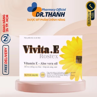 Viên uống đẹp da Vitamin E 4000mcg, tinh dầu lô hội làm đẹp da, chống lão hóa - Hộp 30 viên