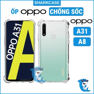 Ốp lưng Oppo A31 / A8 nhựa dẻo trong suốt silicon cao cấp chống sốc bảo vệ điện thoại viền vuông