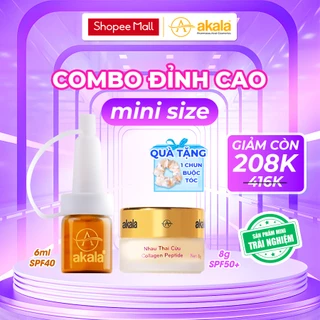 COMBO ĐỈNH CAO MINI Serum Giảm Nám - Tái Tạo - Căng Da - Nâng Cơ Mặt + Kem Face Dưỡng Da - Chống Nắng ( Nhau Thai Cừu