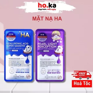 Mặt nạ dưỡng ẩm trắng da mặt HOAK STORE HA Maycreate Mask 1 miếng mặt nạ giấy cấp ẩm dưỡng sáng da Nội địa Trung