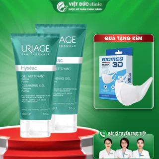 Sữa Rửa Mặt Uriage Cho Da Dầu,Mụn - Gel rửa mặt Uriage Hyseac Gel Nettoyant Cleansing cho da dầu mụn, da hỗn hợp 150ml