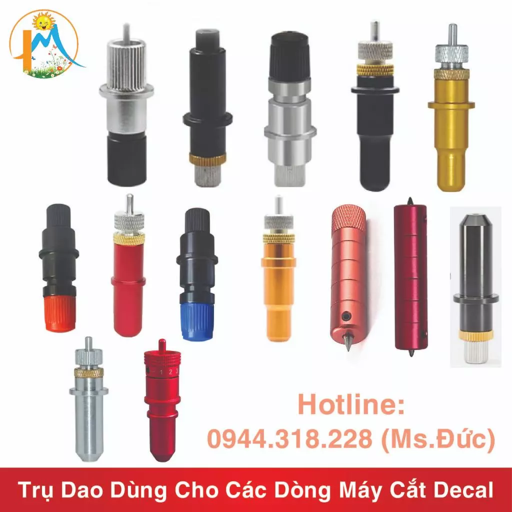 GIÁ ĐỠ LƯỠI DAO - TRỤ DAO MÁY CẮT DECAL CÁC LOẠI