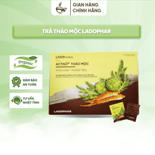 Trà Thảo Mộc LADOPHAR - Túi Lọc Atiso Đà Lạt Giải Độc Gan, Tăng Cường Chức Năng Gan Hộp 100 Túi Lọc