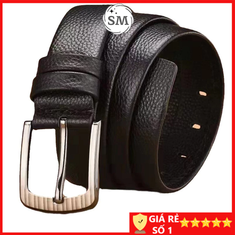 Thắt lưng nam khóa kim Dây lưng nam cao cấp sang trọng lịch lãm nịt da thời trang SM-ĐK01