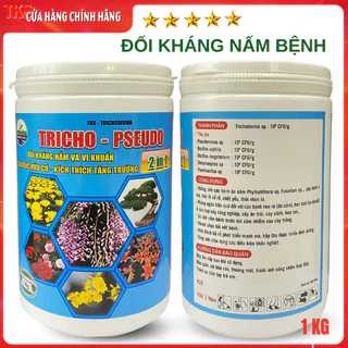 TRICHODERMA VÀ PSEUDOMONAS Trừ Nấm Bệnh Cho Cây Trồng - Lon 1kg