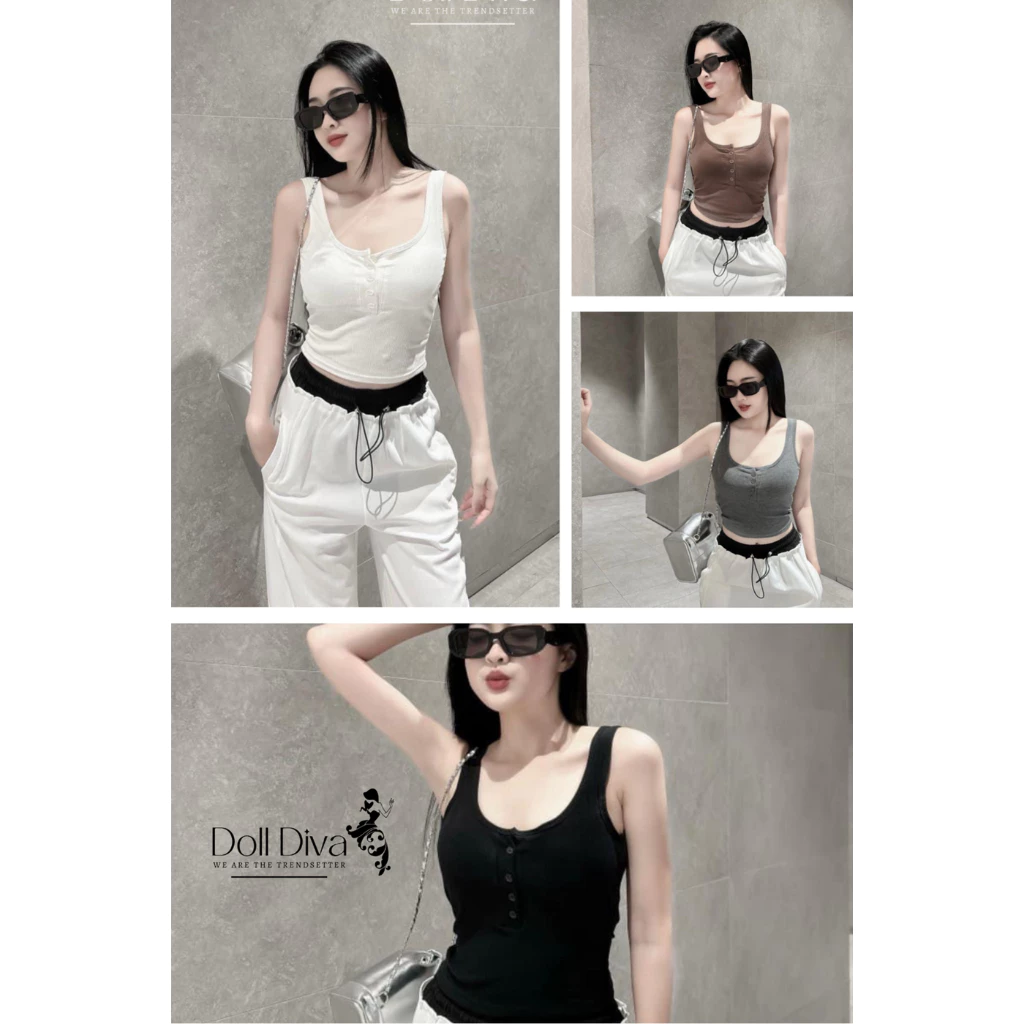 [ Siêu rẻ + hình thật] Áo ba lỗ thun tăm form Ôm kèm đệm ngực cotton 4 chiều fit dáng siêu đẹp
