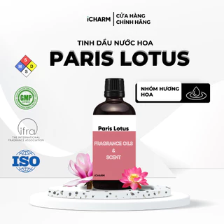 Tinh dầu nước hoa xông phòng Paris Lotus 50ml, 100ml dành cho spa, cửa hàng - iCHARM