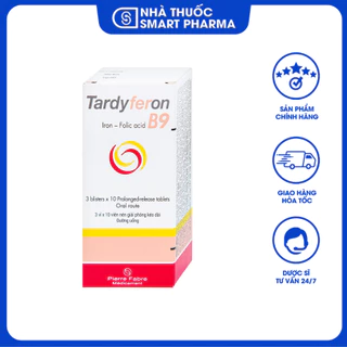 Viên bổ sung Sắt- acid Folic Tardyferon B9