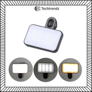Đèn Flash Mini Hỗ Trợ Ánh Sáng Chụp Ảnh, Quay Phim phụ kiện có kèm dây sạc và 3 chế độ màu sáng