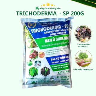 TRICHODERMA HOÀNG KIM GÓI 200GR- CHUYÊN Ủ XÁC BÃ THỰC VẬT, DÀNH CHO RAU MÀU, CÂY KIỂNG