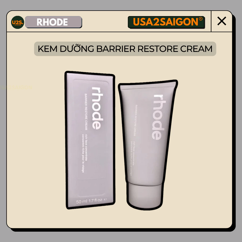 Kem dưỡng ẩm bảo vệ hàng rào da mặt Rhode barrier restore cream Rhode USA2SAIGON