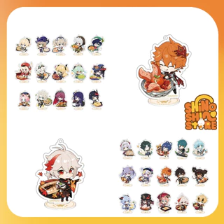 [sẵn+order] mô hình mini standee chibi food series genshin impact chính hãng từ official shop Kazuha Tartaglia Zhongli