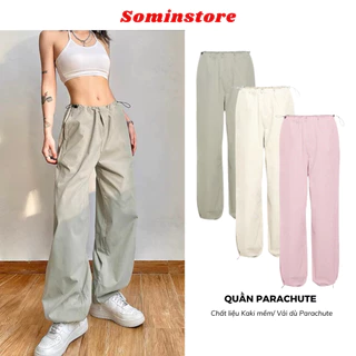 Quần ống rộng parachute màu trơn basic siêu xinh sominstore