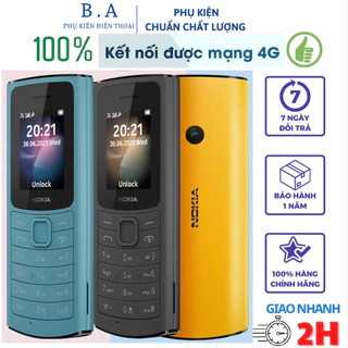 Điện Thoại 4g Nokia 110 2 sim main zin chính hãng 100%, bảo hành 12 tháng