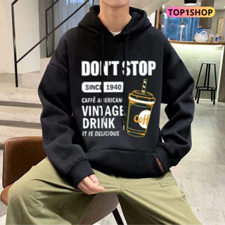 Áo Hoodie hình trà sữa nam nữ unisex form rộng mặc cực đẹp, chất nỉ cotton Hàn cao cấp, hợp mọi thời đại T1S M03