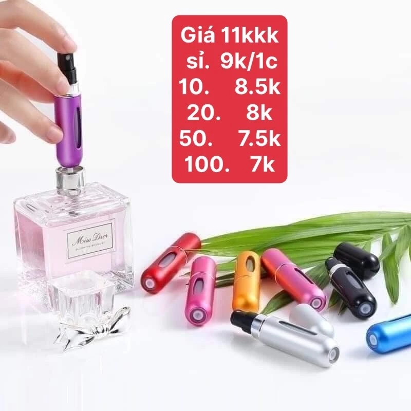 (Bán buôn-chuyên sỉ) Lọ chiết nước hoa mini 5ml (cái)