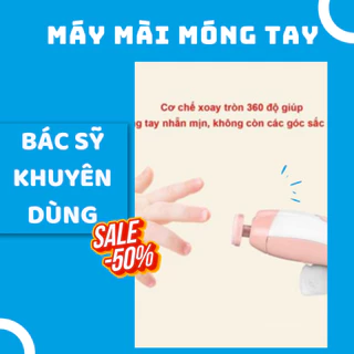 Máy mài móng, cắt móng tay điện đa năng cho bé (Tặng kèm pin, bảo hành 6 tháng)