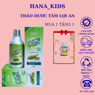 Tắm Thảo Dược Lợi An Cho Bé Yêu Làm Sạch Da Ngừa Rôm Sảy, mẩn ngứa, viêm da,mụn kê,mụn sữa chai 350ml