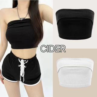 Áo Croptop Quây Ngang Ống Tube Chất Thun Tăm Trơn Basic Nữ