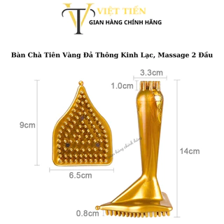 Bàn Chải Đả Thông Kinh Lạc Massage, Body I Bàn Chà Tiên Vàng. Dùng Spa, Dưỡng Sinh.