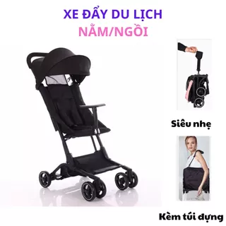 Xe đẩy du lịch cho bé MSTAR có thể ngồi và nằm, có tay vịn, siêu nhẹ, có thể gập lại bỏ túi đeo lên vai khi đi du lịch