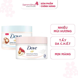 Kem Tẩy Tế Bào Chết Body Dove Chăm Da Sáng Mịn, Giữ Ẩm, Dưỡng Trắng 225ML Bản Đức SAMMISHOP